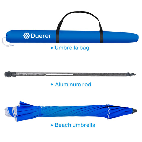 Duerer umbrella quick-install swivel handle for simple anchoring on sands