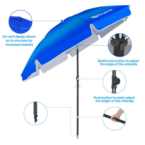 Duerer heavy-duty iron pole with adjustable height for versatile setup