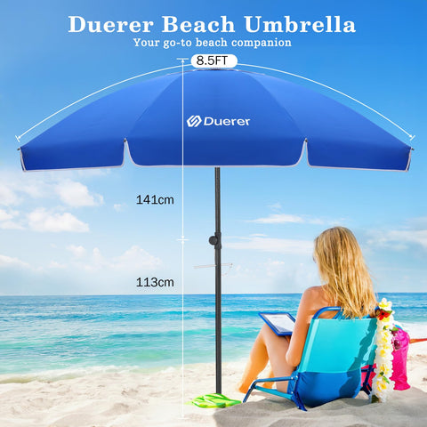 Duerer umbrella with silver coating offers UPF50+ sun protection and cooling shade
