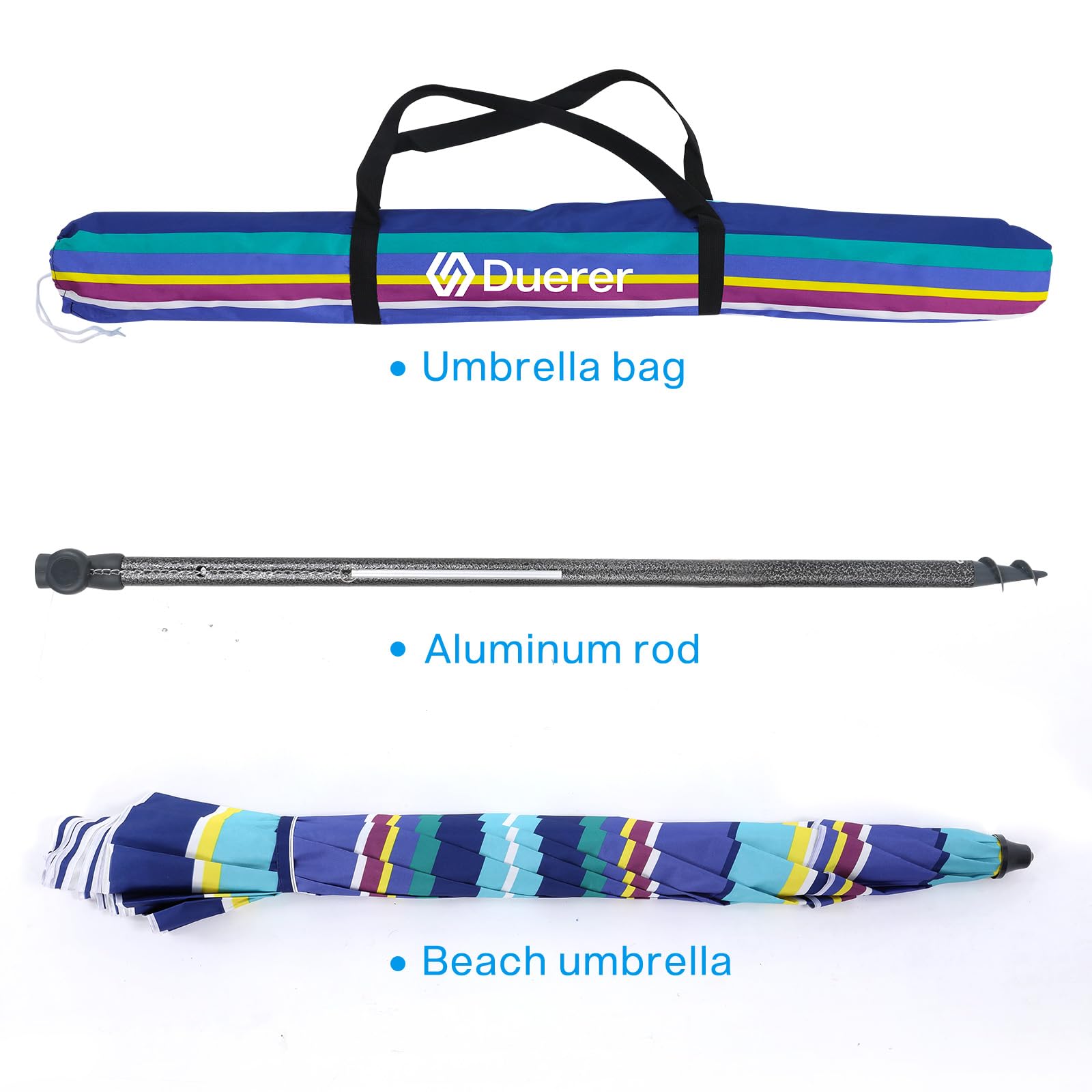 Duerer powder-coated iron pole resists corrosion for outdoor use