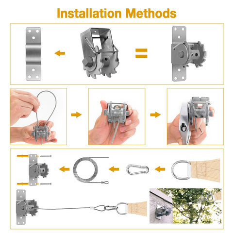 Duerer snap hook for sun sail hardware enables quick, secure connections