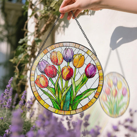DUJITODOH 8x8 inch diamond glass art offers durable color and versatility.