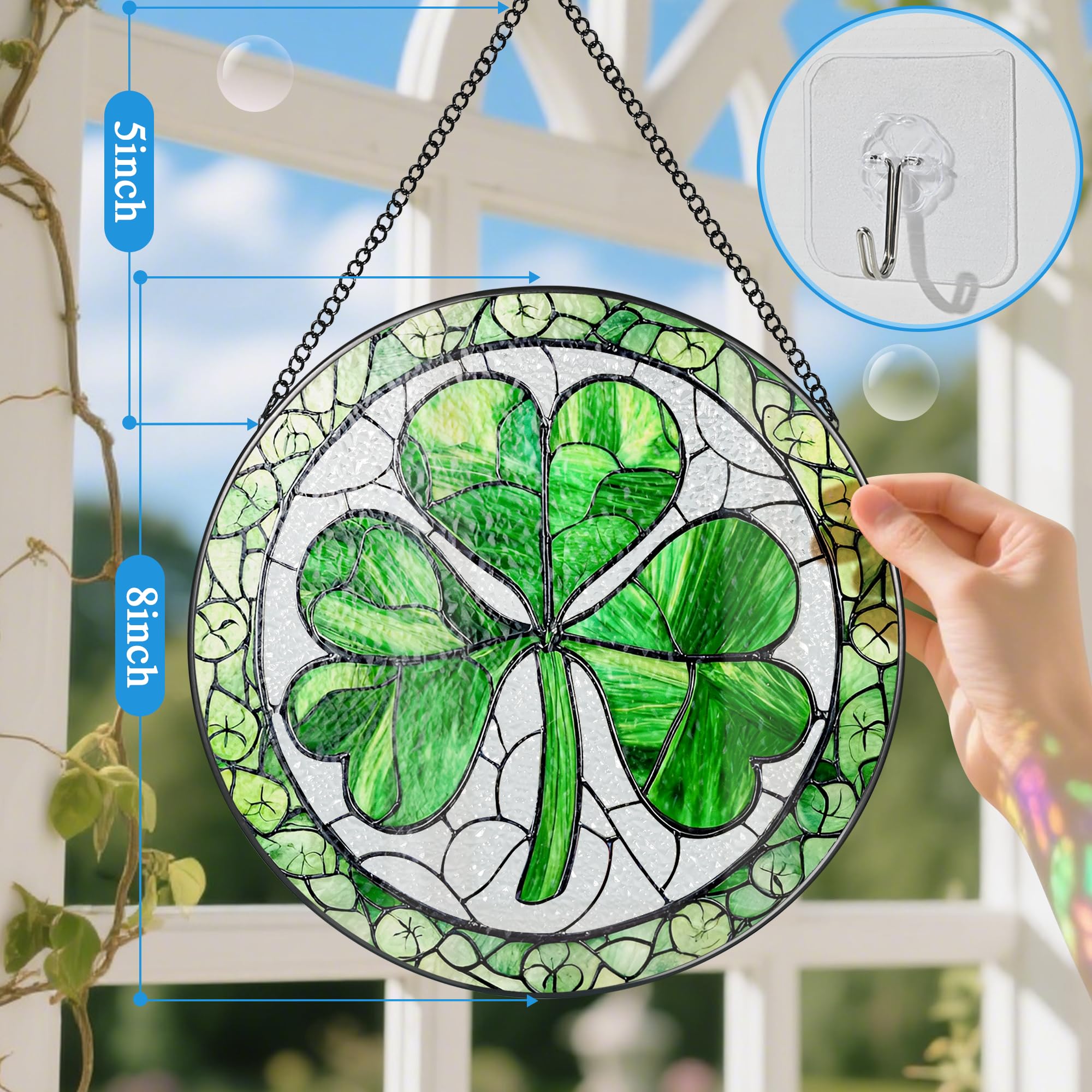 DUJITODOH double-sided suncatcher shows colors from any angle with radiant glow