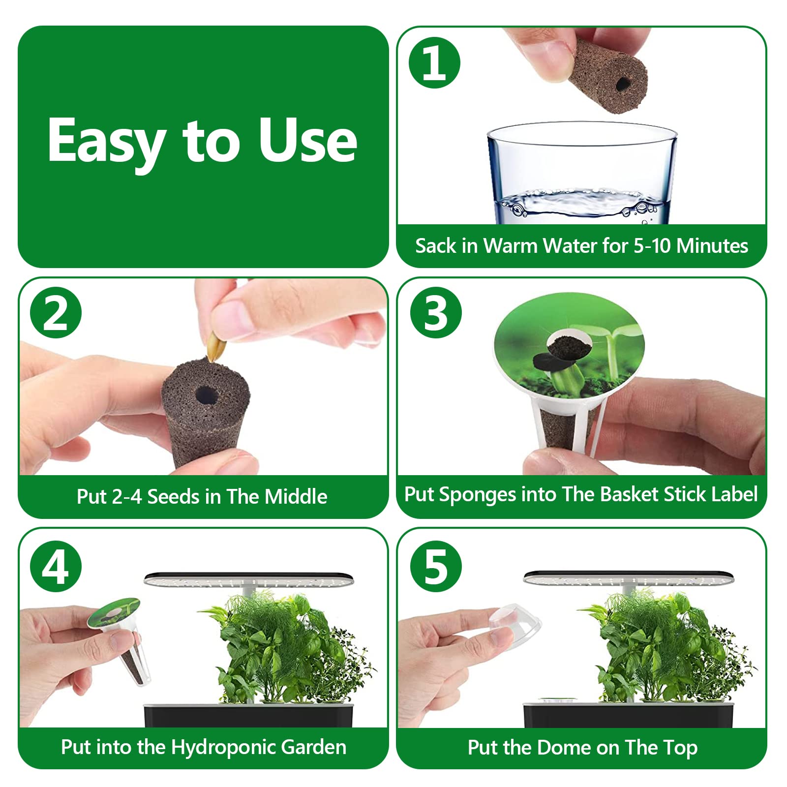 Dukars pod labels help organize varieties and tracking.