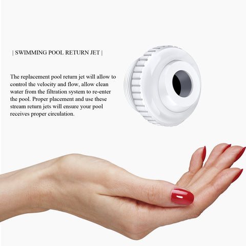 DUMEALAGR SP1419D pool return jet directs water precisely for even circulation.