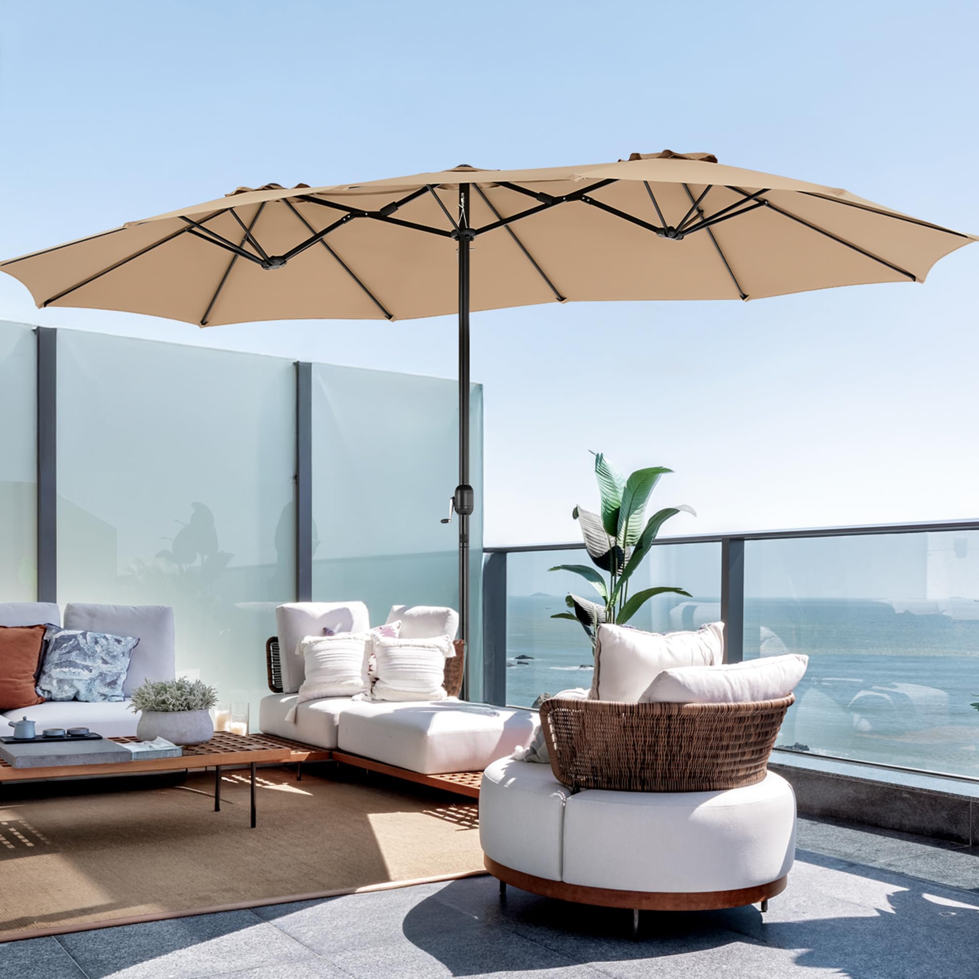 DUMOS 135 square feet of shade area suits large patios and gatherings