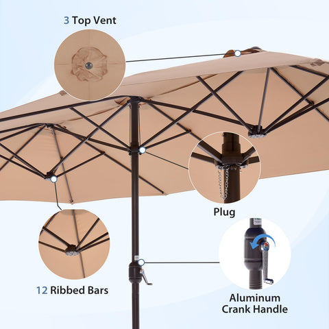 DUMOS canopy made of 180g polyester with UV50+ protection keeps colors vibrant