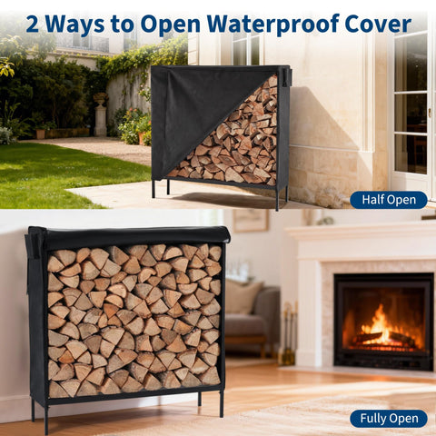 Elevated design improves airflow to help dry wood.
