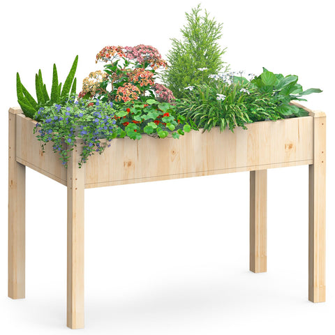 DUMOS raised garden bed with legs, easy access for planting and care.
