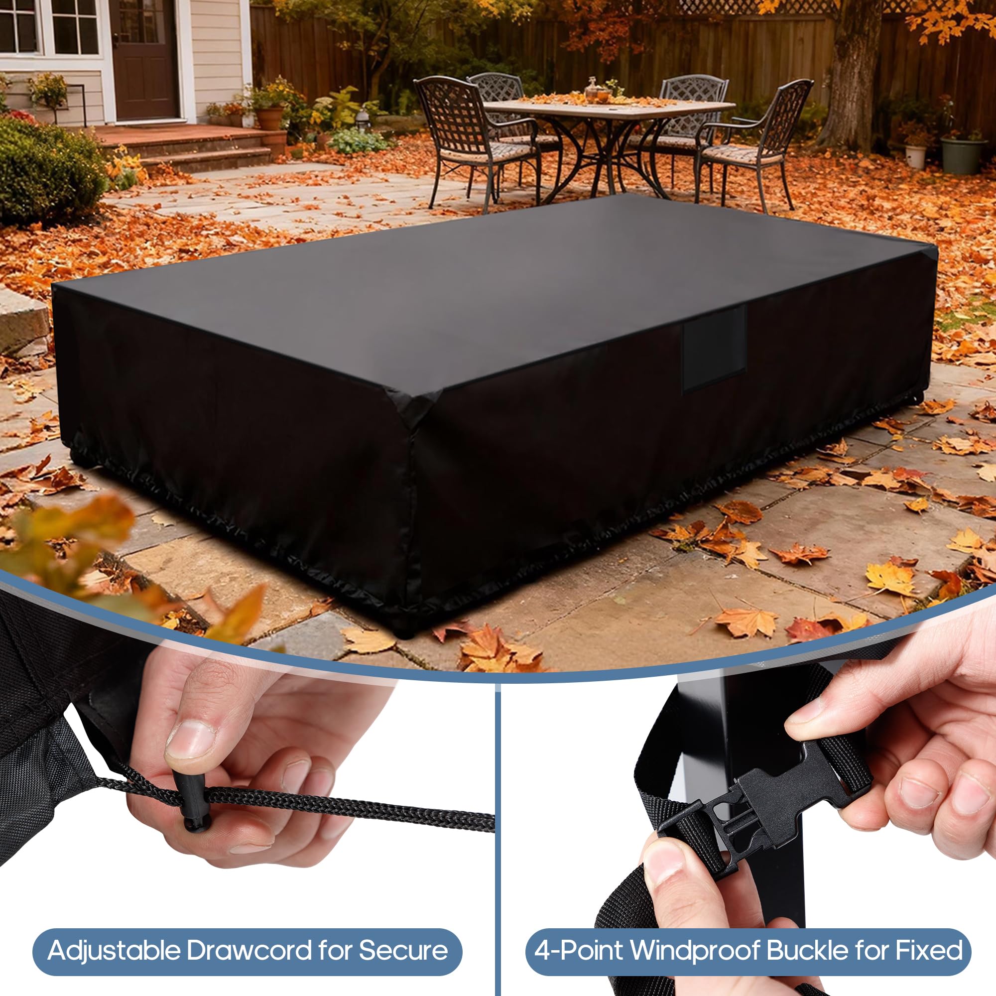 DUMOS waterproof backing prevents water intrusion and interior staining