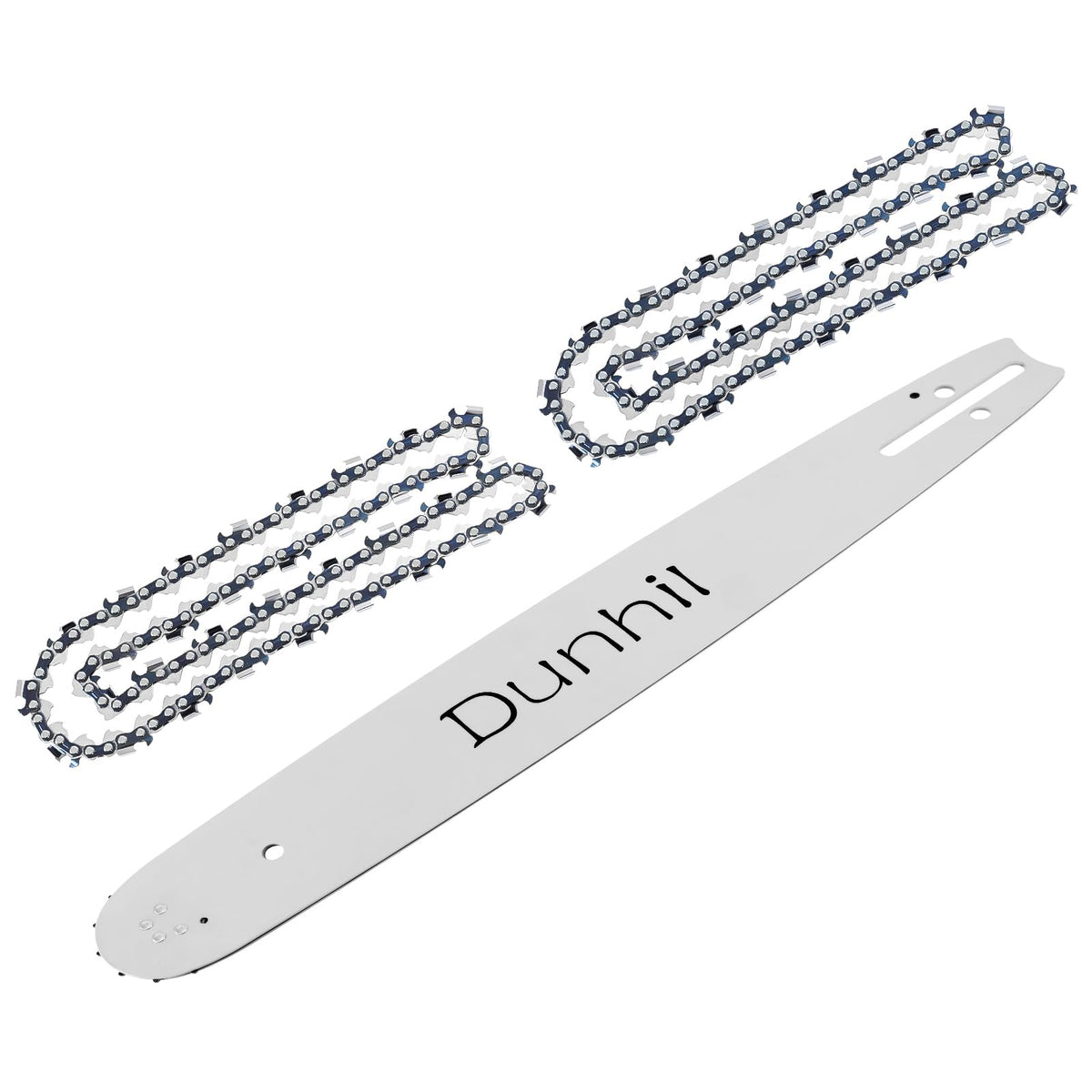 Dunhil 18-inch chainsaw chain; precise cutting for smooth, efficient work.