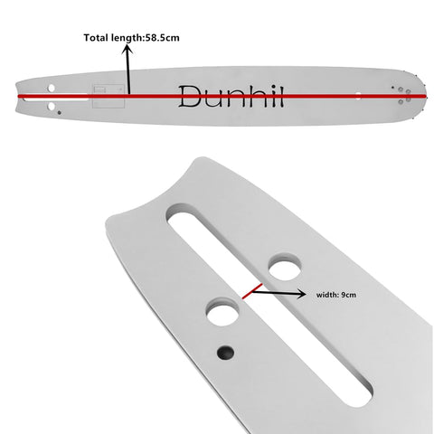 Dunhil guide bar visual included with 20-inch bar