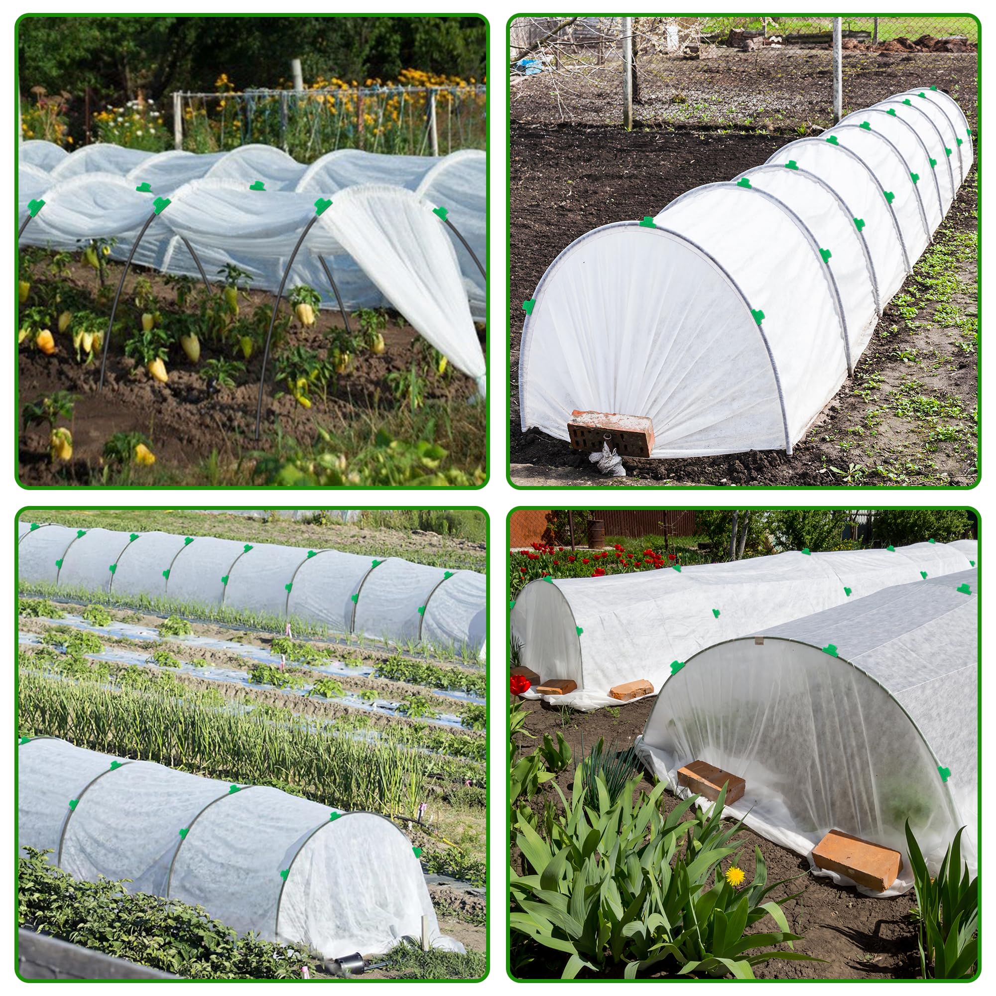 Dunkive upgraded PVC clips secure fixes against wind and rain