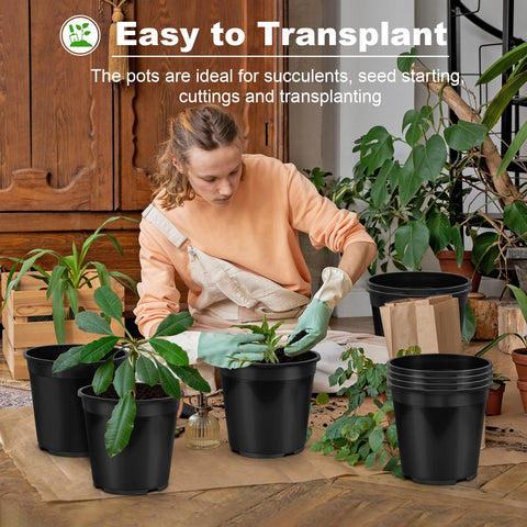 DUNPUTE 2-Gallon pot multi-size pack supports scalable planting setups.
