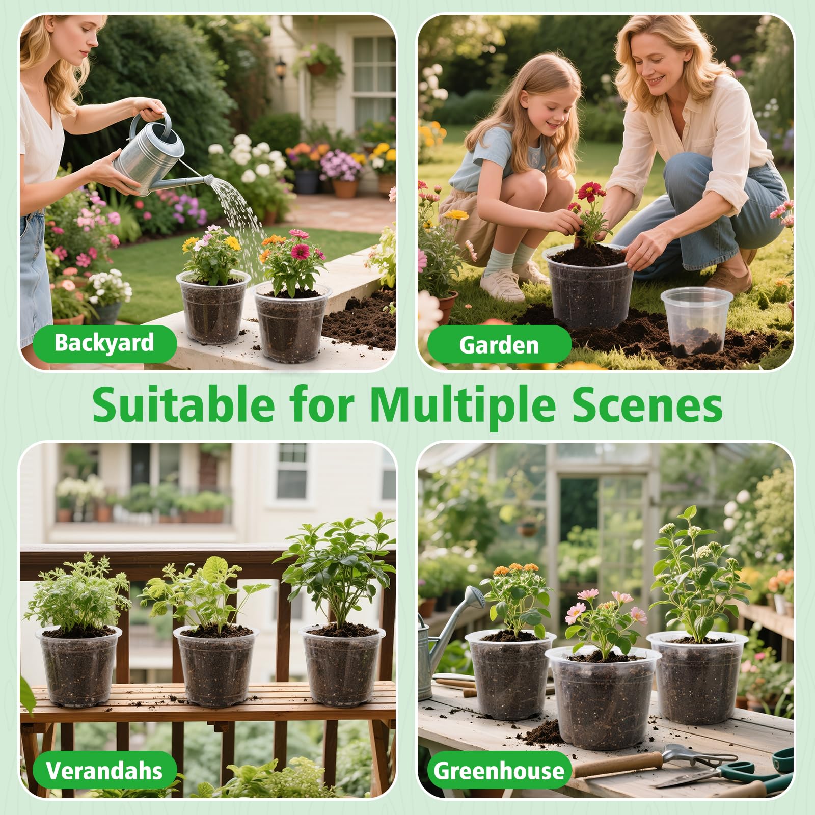 DUNPUTE indoor outdoor use pots suitable for herbs, vegetables, and ornamentals.
