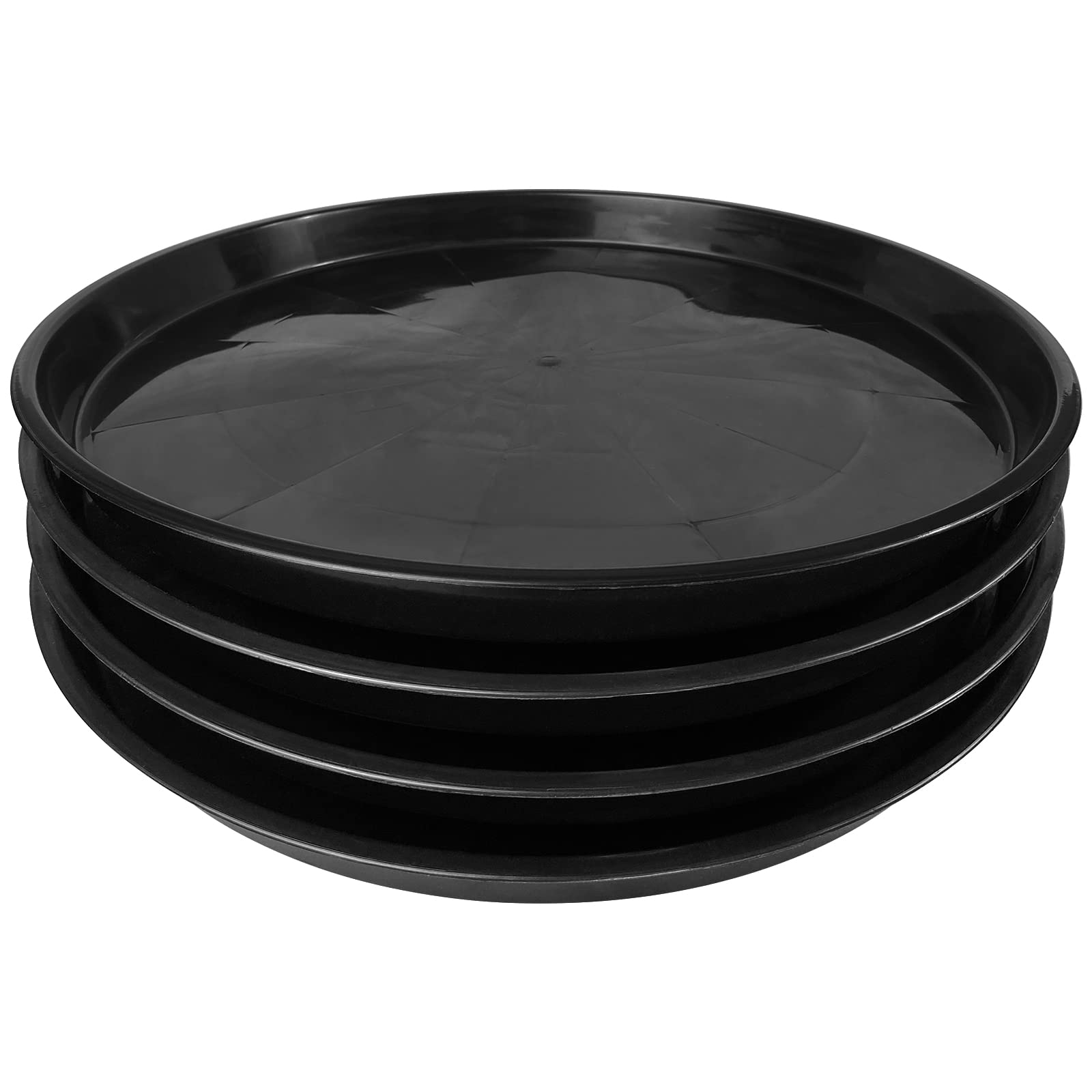 DUNPUTE plant saucer 16-inch top view shows sturdy spill containment.