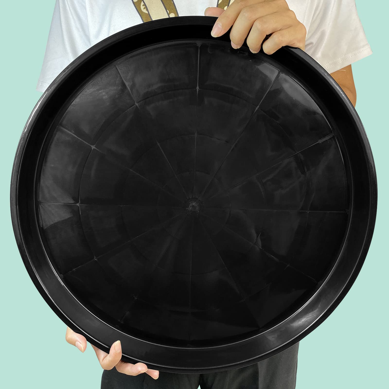 DUNPUTE plant saucer deep tray highlights spill prevention for large pots.