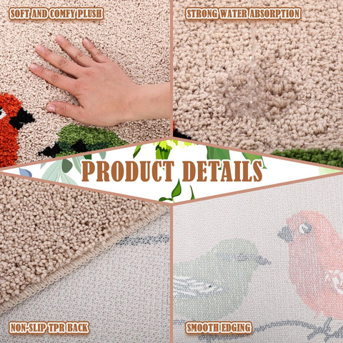 Dunzy bird doormat placed at entryway demonstrates indoor and outdoor versatility.