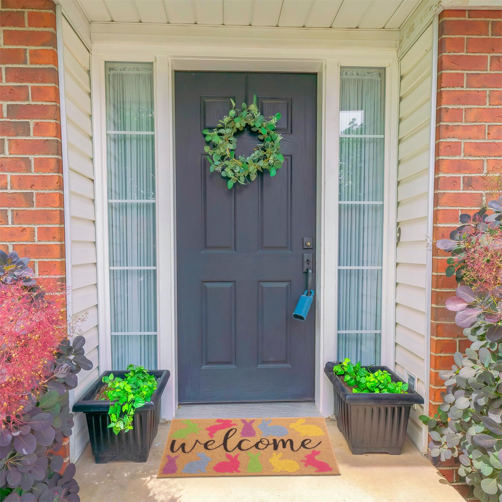 Dunzy indoor-outdoor entrance mat suitable for porch and doorway use.