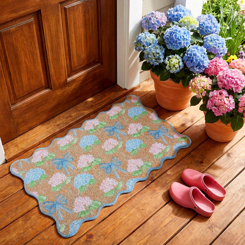 Dunzy outdoor indoor front door mat guards floors rain or shine.