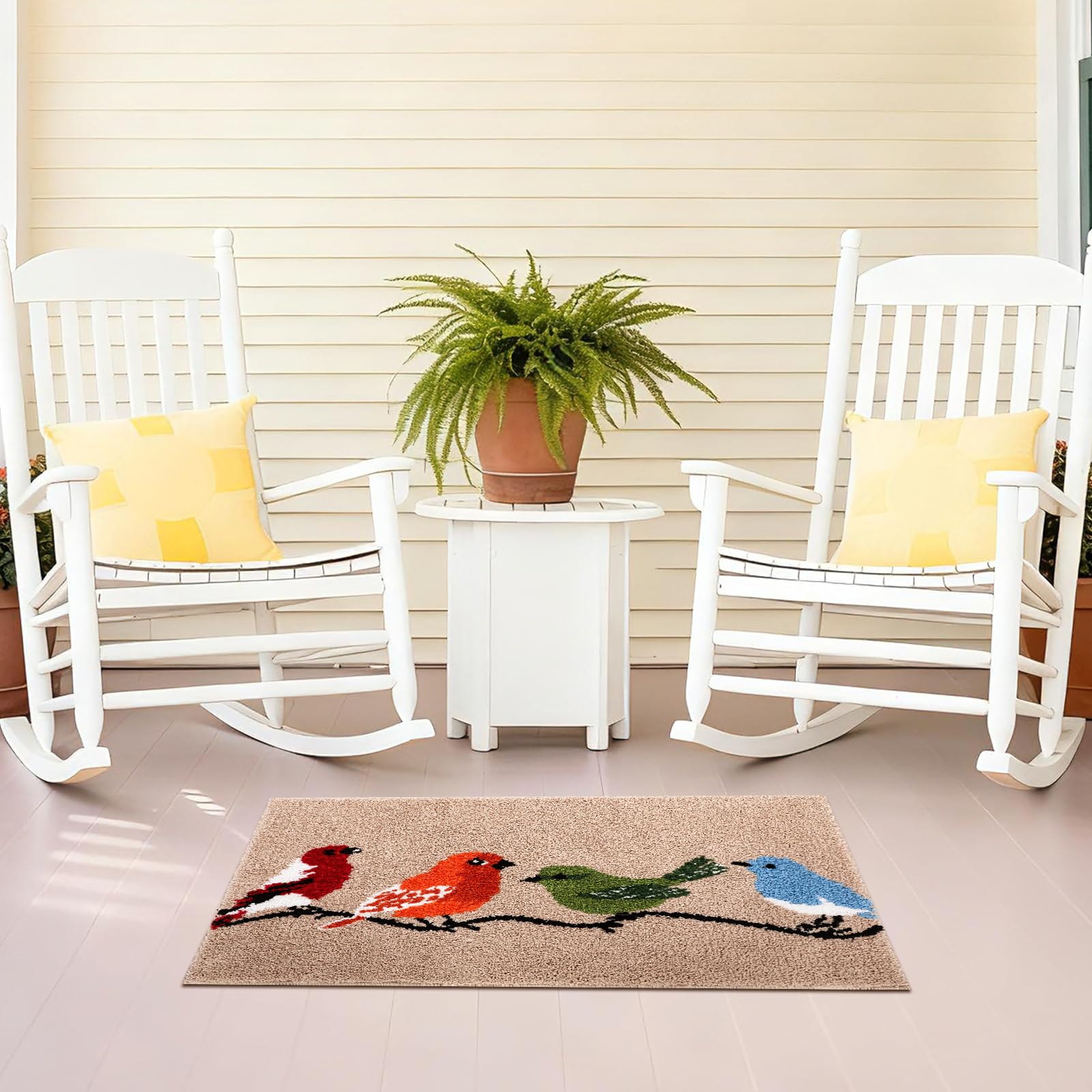 Dunzy reusable seasonal door mat suitable for year-round decor.
