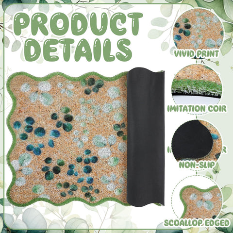 Dunzy rubber-backed doormat offers slip resistance for safer entryways.
