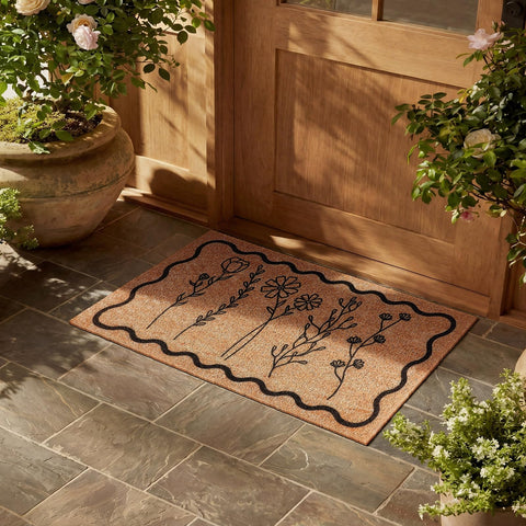Dunzy Non-Slip Entrance Mat keeps footwear in place during rainy or dusty days.