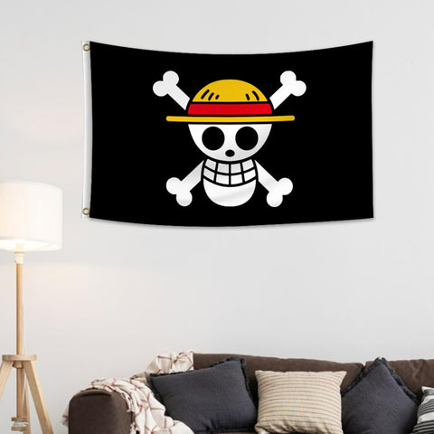 DUOCOSY anime flag tapestry, vibrant print for dorm rooms and outdoor events.