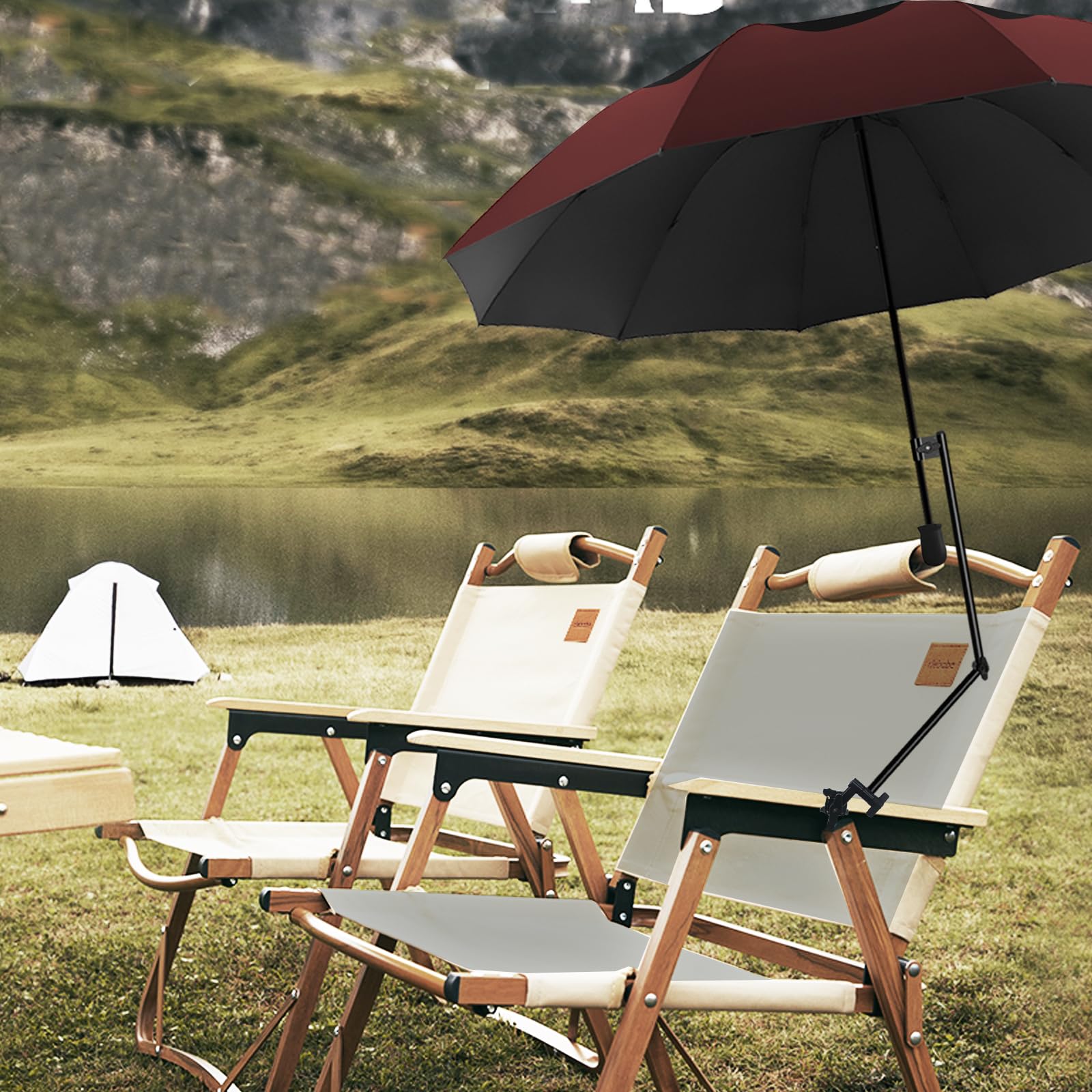 DUOUPA quick-tool-free clamp tightening simplifies outdoor setup.