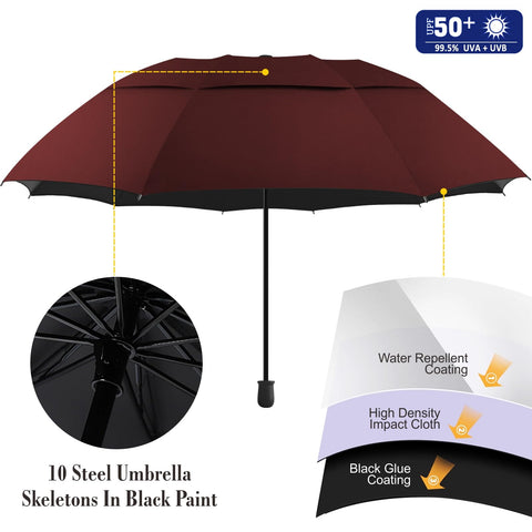 DUOUPA portable umbrella with carrying bag for easy travel and storage.