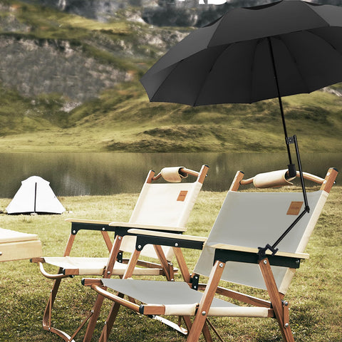 DUOUPA versatile shade for patio, beach, and wheelchair use.