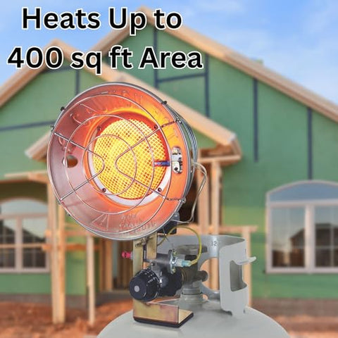 Dura Heat TT-15CSA front view, powerful infrared heat outdoors.