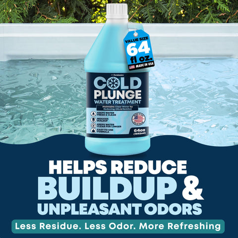 Durabasics 3in1 cold plunge bottle shown for easy, reliable dosing.