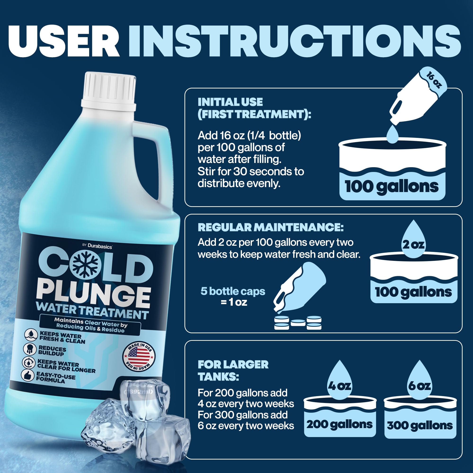Durabasics ice-bath-tank-setup shows an easy, ready-to-use arrangement.