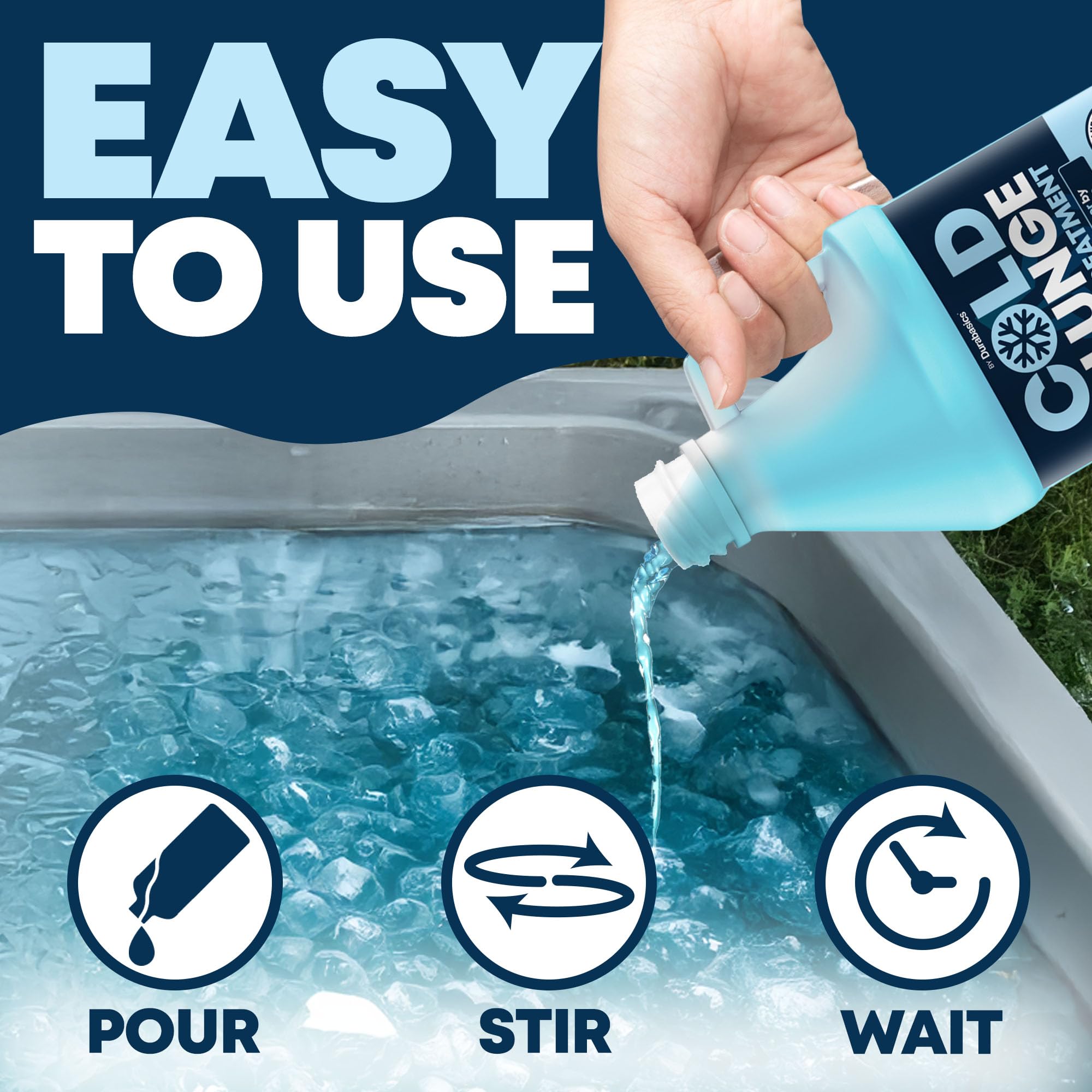 Durabasics long-lasting-water-stabilizer implies extended maintenance intervals.