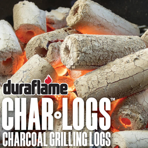 Duraflame Char-Logs 14 lb in a chimney starter shows fast lighting.