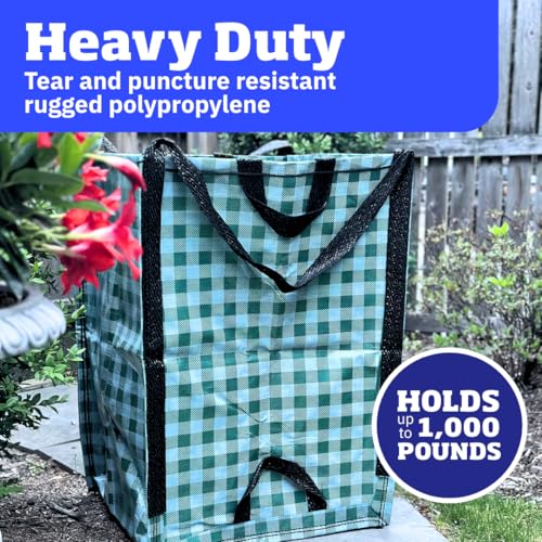 DURASACK self-standing design allows hands-free use during cleanup.