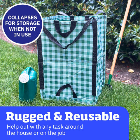 DURASACK water-resistant polypropylene keeps materials protected in wet conditions.