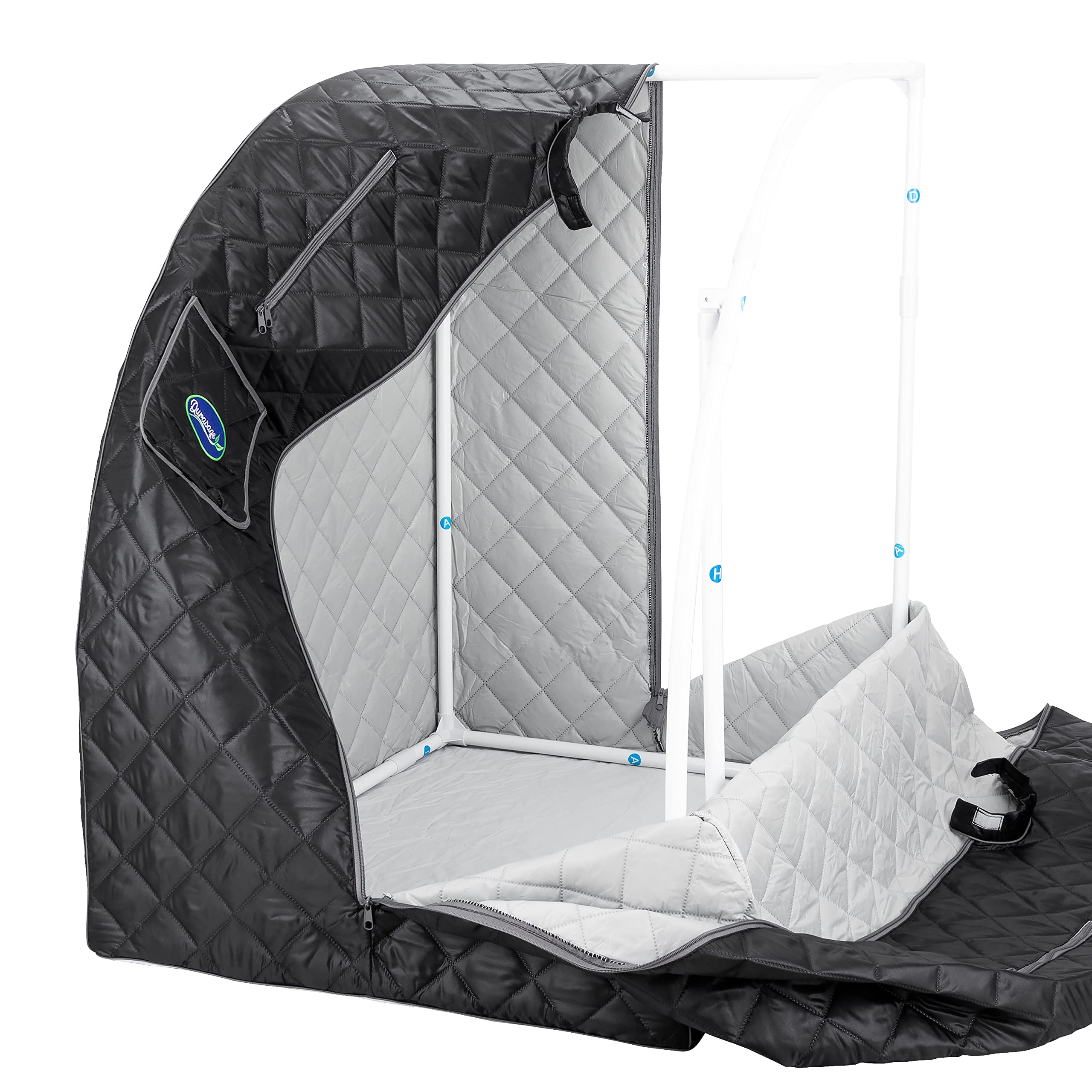 Durasage sturdy PVC tubing assembly ensures stable setup.