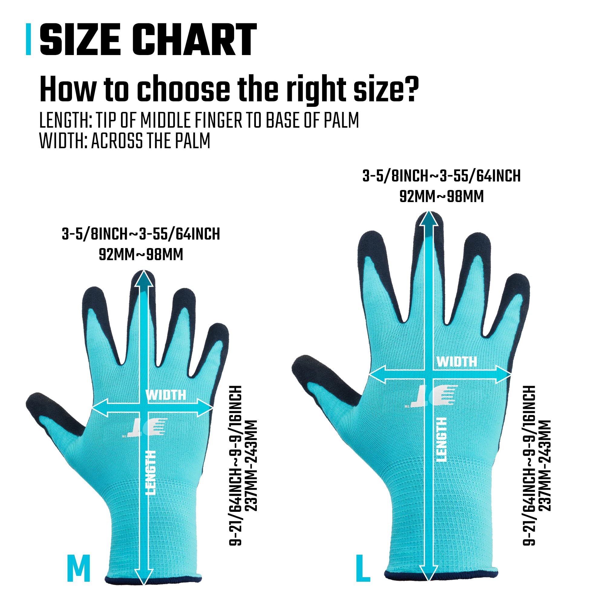 DURATECH DT6 thorn-proof latex-palm guards fingers from thorns.