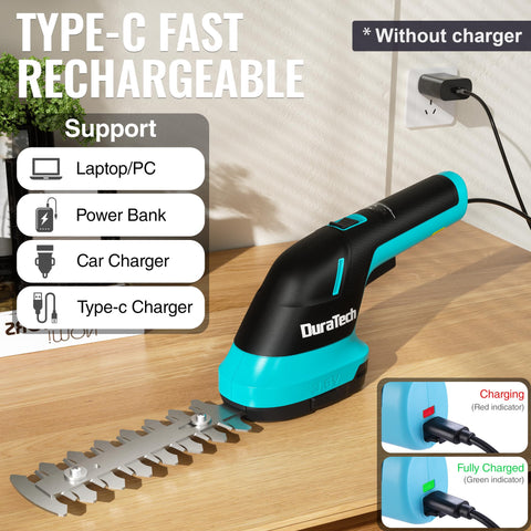 DURATECH lightweight 1.66 lb handle for one-handed use