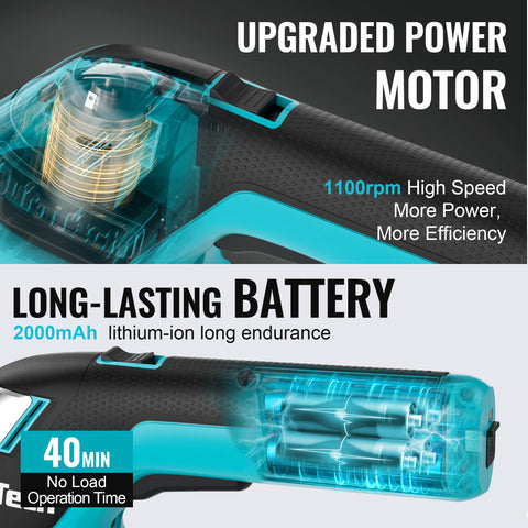 DURATECH quick-change blade system enables tool-free switching