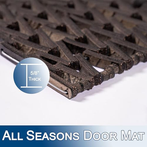 Durite roll-up design demonstrated for easy cleaning and compact storage.