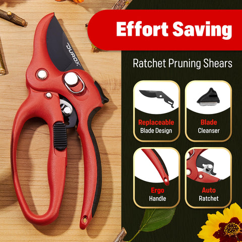 DuroX replaceable blade system enabling quick blade swaps without tools.