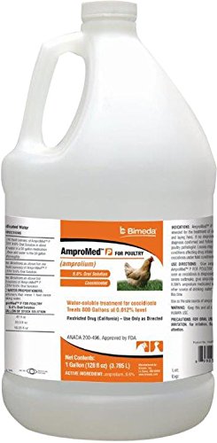 Durvet 698940 Ampromed poultry bottle, supporting coccidiosis management in growing poultry