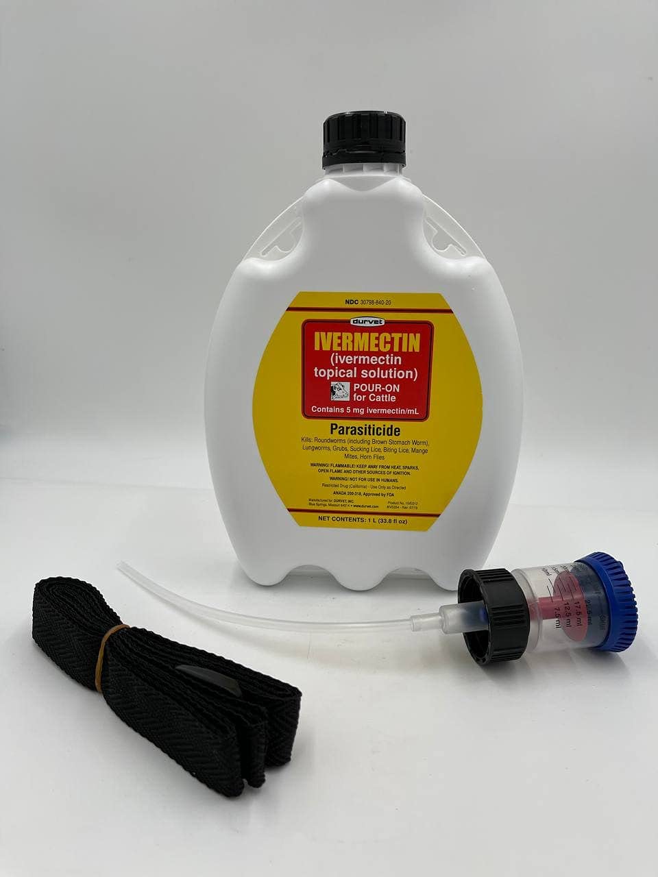 Durvet Ivermectin Pour On pour-on application on cattle for external parasite management