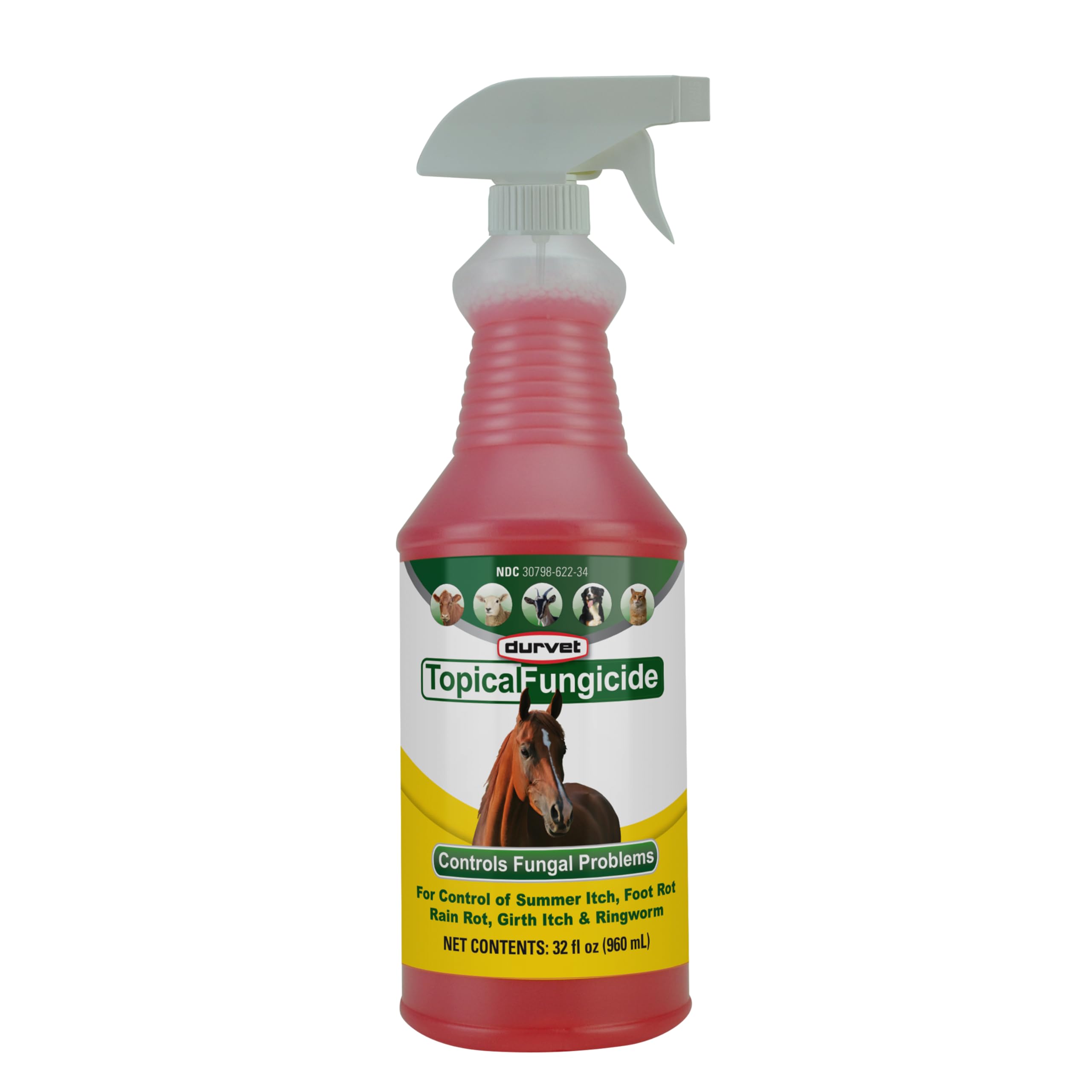 Durvet topical fungicide sprayer with ergonomic handle for precise application.