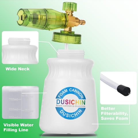 Dusichin brass fittings ensure leak-free performance under high pressure.