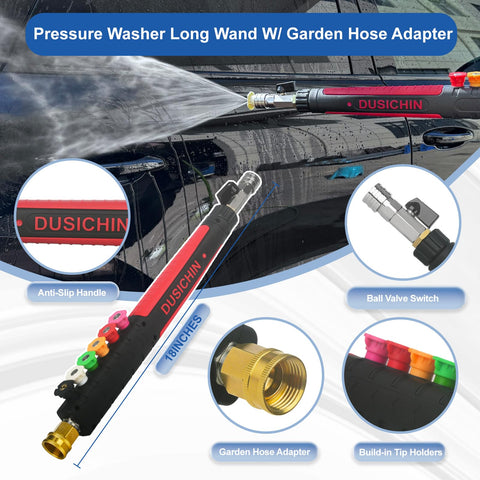 DUSICHIN brass garden hose adapter connects to standard hoses for versatility