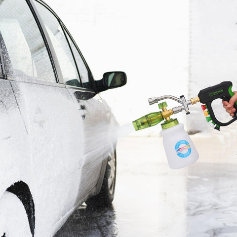 DUSICHIN car wash kit includes foam cannon and accessories.